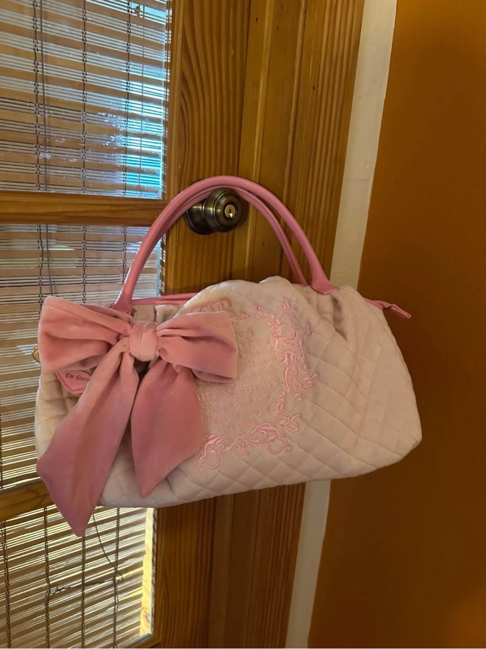 New Juicy Couture Quilted Bow Handbag - Women Bags